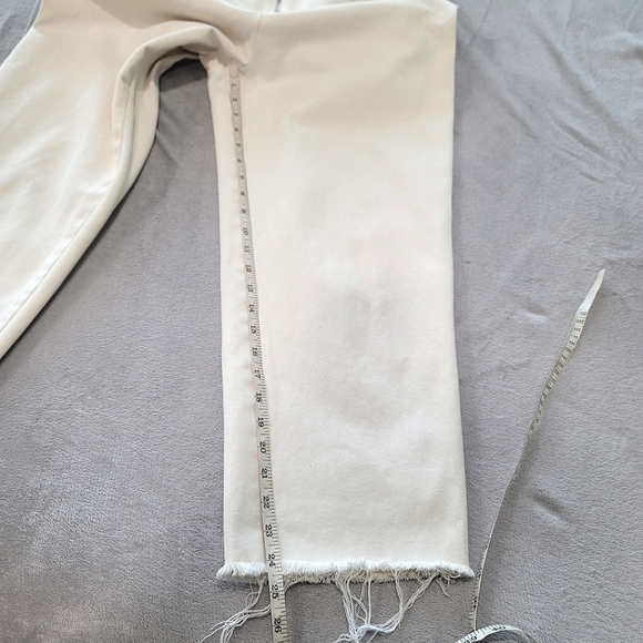 Reformation Benji Overalls Denim Cream Ivory size 10 - Picture 6 of 15